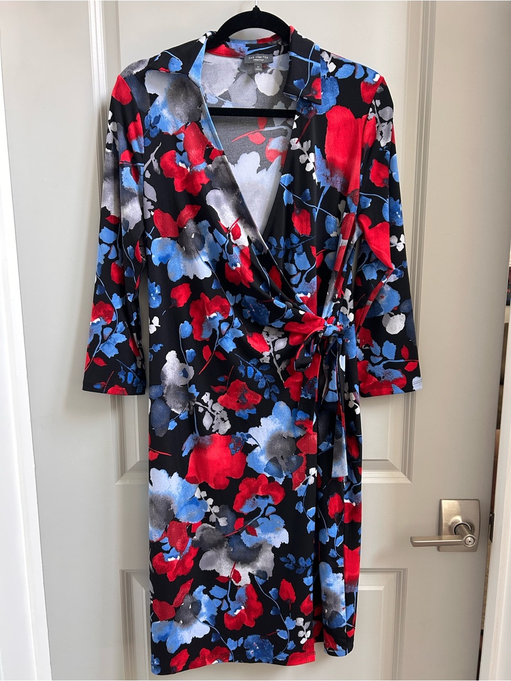 The Limited Faux Floral Wrap Dress Size M